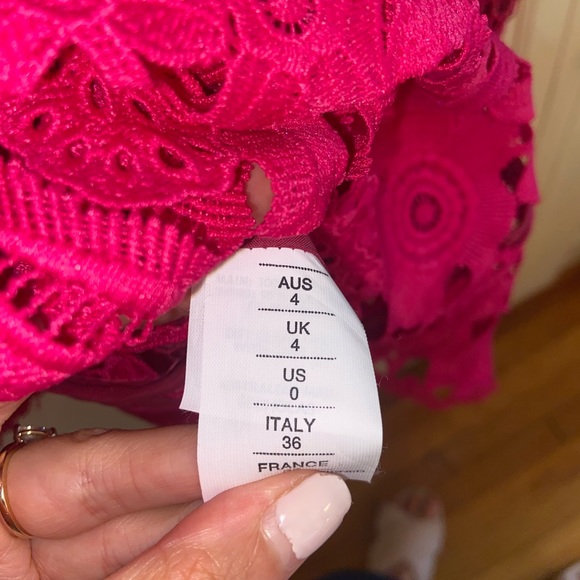 Nicholas Pink Azalia Lace Midi Dress | Size 0 - Picture 7 of 8